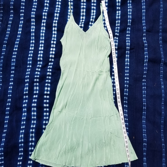 Vintage 60s Mint Green Sleeveless Dress & Slip - Picture 8 of 16